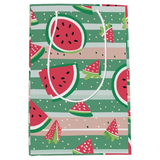 Watermeloenpapier Medium Cadeauzakje (Voorkant)