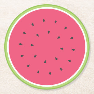 Watermeloenpapier Onderzetters