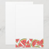 Watermeloenpapierwaren Briefpapier (Voorkant / Achterkant)