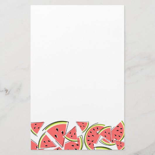 Watermeloenpapierwaren Briefpapier (Voorkant)
