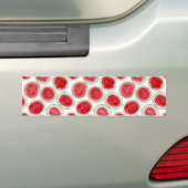 Watermeloenpatroon Bumpersticker (Op auto)