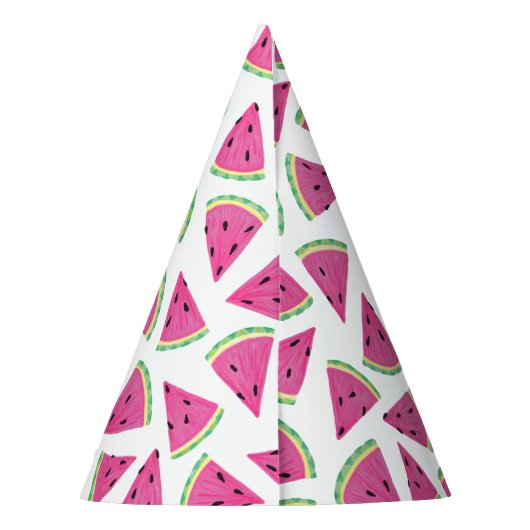 Watermeloenpatroon Feesthoedjes (Achterkant)
