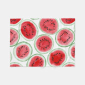 Watermeloenpatroon Fleece Deken (Voorkant (Horizontaal))