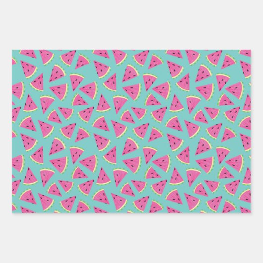 Watermeloenpatroon Inpakpapier Vel (Voorkant)