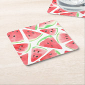 Watermeloenpatroon Kartonnen Onderzetters (Schuin)