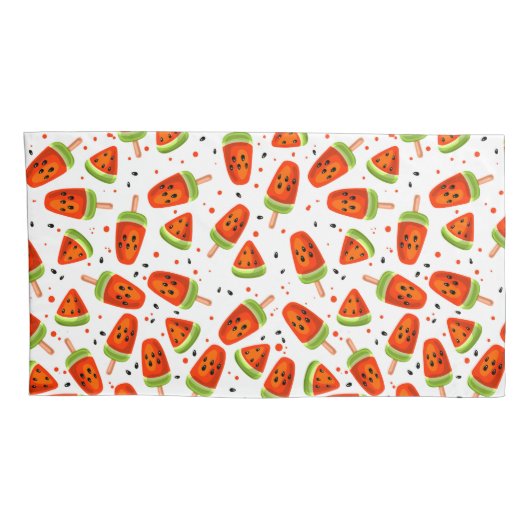 Watermeloenpatroon Kussensloop (Achterkant-Rechts)
