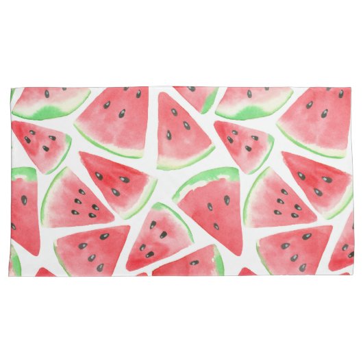 Watermeloenpatroon Kussensloop (Voorkant-Rechts)