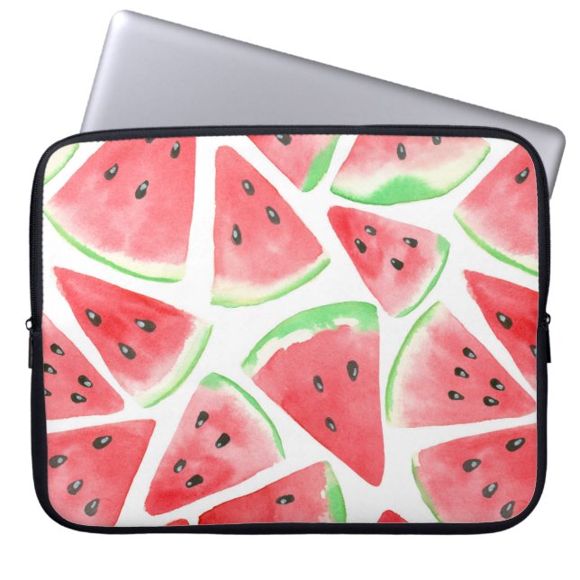 Watermeloenpatroon Laptop Sleeve (Voorkant)
