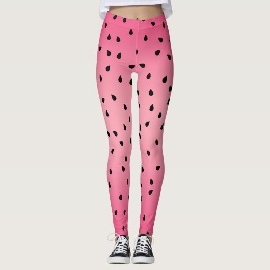 Watermeloenpatroon leggings (Voorkant)