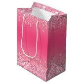 Watermeloenpatroon medium cadeauzakje (Voorkant Gekanteld)