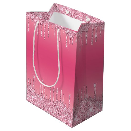 Watermeloenpatroon medium cadeauzakje (Achterkant Gekanteld)