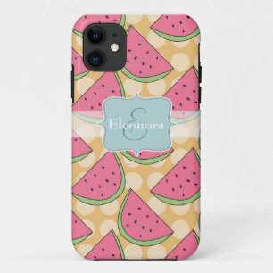 Watermeloenpatroon, Oranje Stippen Case-Mate iPhone Case