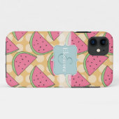 Watermeloenpatroon, Oranje Stippen Case-Mate iPhone Case (Achterkant (horizontaal))
