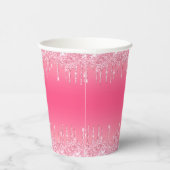 Watermeloenpatroon  papieren bekers (Rechts)