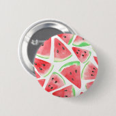 Watermeloenpatroon Ronde Button 5,7 Cm (Voorkant /achterkant)