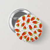 Watermeloenpatroon Ronde Button 5,7 Cm (Voorkant /achterkant)