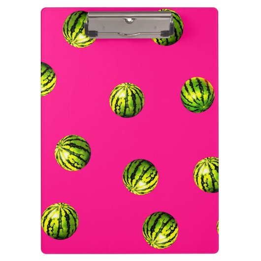 watermeloenpatroon roze klembord (Voorkant)