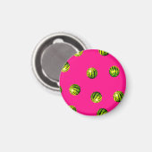 watermeloenpatroon roze magneet (Voorkant / Achterkant)