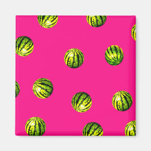 watermeloenpatroon roze magneet