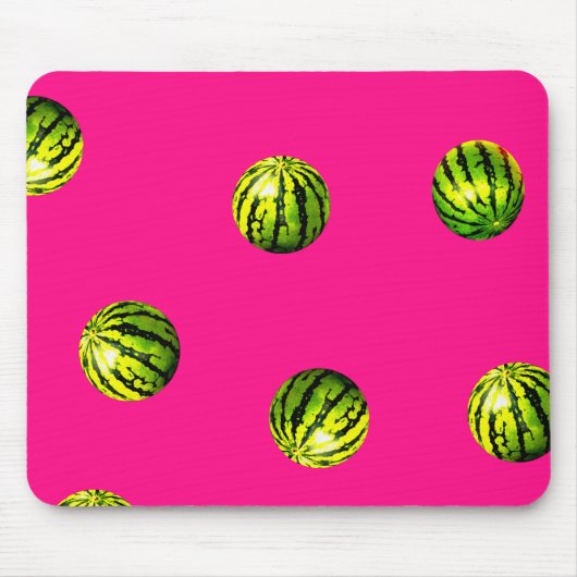 watermeloenpatroon roze muismat (Voorkant)