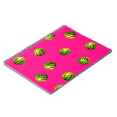watermeloenpatroon roze notitieboek (Linkerzijde)