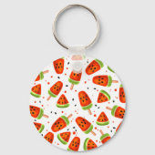Watermeloenpatroon Sleutelhanger (Voorkant)