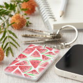 Watermeloenpatroon Sleutelhanger (Voorkant Rechts)