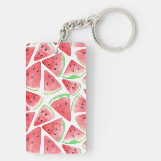 Watermeloenpatroon Sleutelhanger (achterkant)