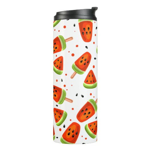 Watermeloenpatroon Thermosbeker (Gedraaid links)