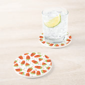 Watermeloenpatroon Zandsteen Onderzetter (Zijkant)