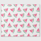 Watermeloenpatroon. Zomerbes. Waterverf roze Cadeaupapier (Vlak)