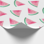 Watermeloenpatroon. Zomerbes. Waterverf roze Cadeaupapier (Hoek)
