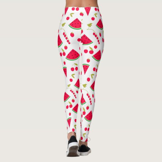 Watermeloenplakken Leggings (Achterkant)