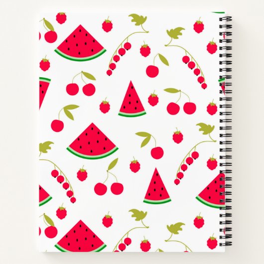 Watermeloenplakken Notitieboek (Achterkant)