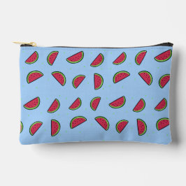 Watermeloenplakken op blauw etui