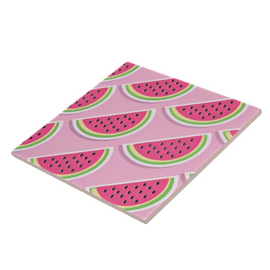 Watermeloenplakken Tegeltje (Zijkant)