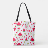 Watermeloenplakken Tote Bag (Achterkant)
