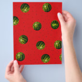 watermeloenrood en zaden flyer (Hand)