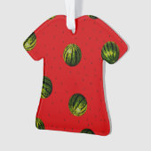 watermeloenrood en zaden ornament (voorkant)