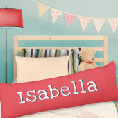 Watermeloenrood Gepersonaliseerd Eenvoudig Trendy Lichaamskussen