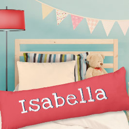 Watermeloenrood Gepersonaliseerd Eenvoudig Trendy  Lichaamskussen