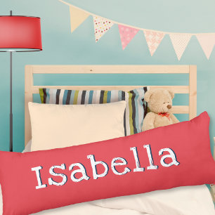 Watermeloenrood Gepersonaliseerd Eenvoudig Trendy Lichaamskussen