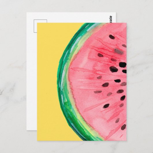 Watermeloensap Briefkaart (Voorkant / Achterkant)