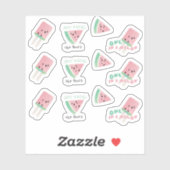 Watermeloensap Eén in een meloen Pop Sticker (Vel)