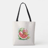 watermeloensap tote bag (Achterkant)