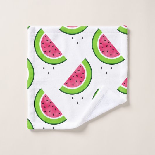 Watermeloensatroon 2 bad handdoek (Wasdoekje)