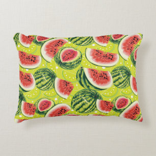 Watermeloensatroon 2 decoratief kussen