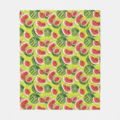 Watermeloensatroon 2 fleece deken (Voorkant)