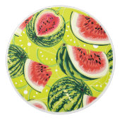 Watermeloensatroon 2 keramische knop (Voorkant)