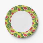 Watermeloensatroon 2 papieren bordje (Voorkant)